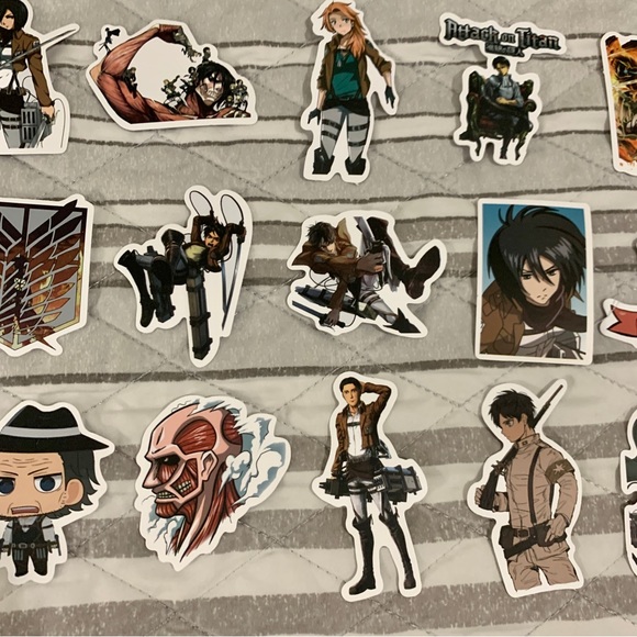 Attack on Titan Random Stickers Lot of 100 - Picture 14 of 15